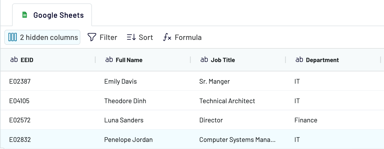 Google Sheets Organize Transform